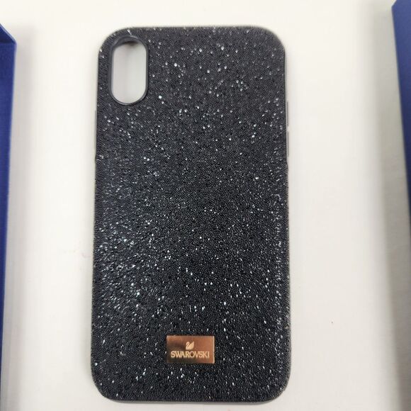 Swarovski Crystal Black Glam Jeweled Smartphone Case Cover iPhone XR - Picture 2 of 6